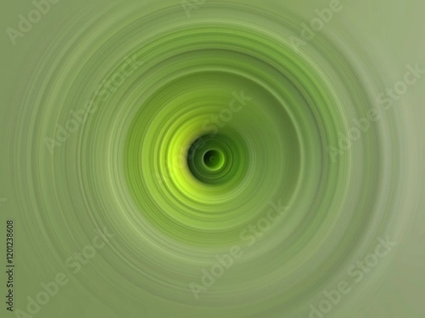 Fototapeta Abstract green background with swirling circles and vibrant patterns