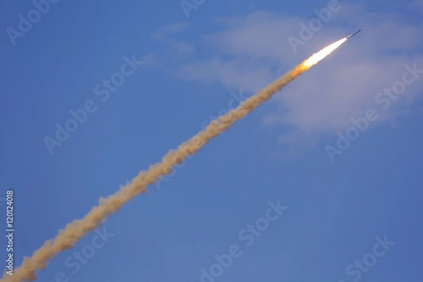 Fototapeta Anti-aircraft missile