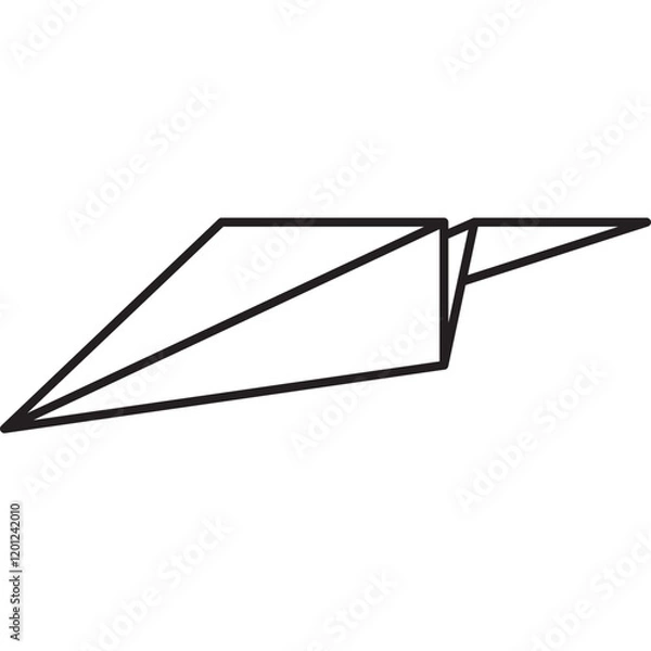 Obraz paper plane line icon
