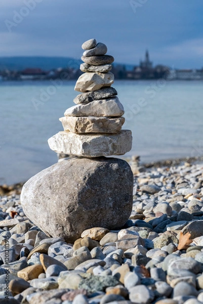 Obraz Steinsäule am Bodensee bei Konstanz