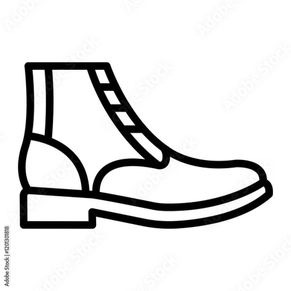 Fototapeta Boot Vector Line Icon Design