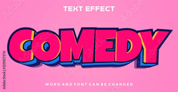 Fototapeta Comedy editable text effect
