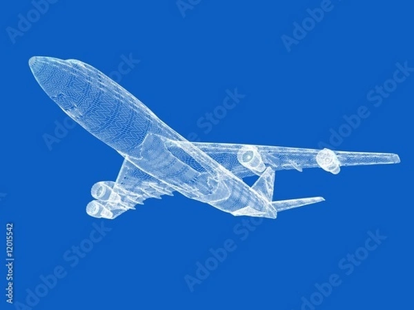 Obraz model samolotu odrzutowego