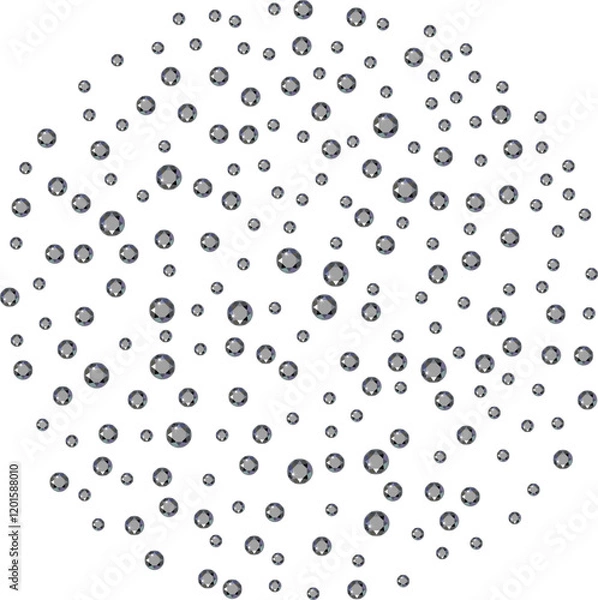 Obraz Scattered centered diamonds shawl background