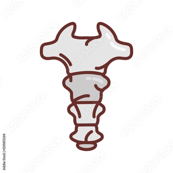 Fototapeta Coccyx Filled Icons , Vector illustration