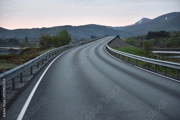 Fototapeta Die Atlantikstraße in Norwegen 