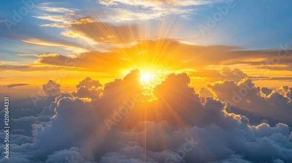 Obraz Heavenly Sunset Above the Clouds