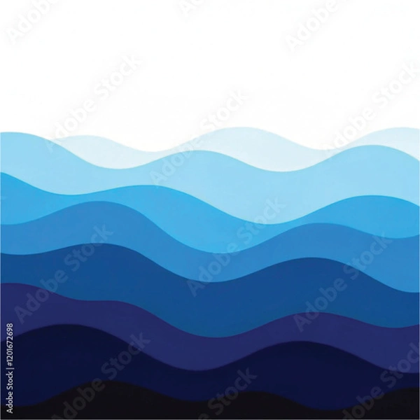 Obraz Elegant sea blue wave world ocean day background
