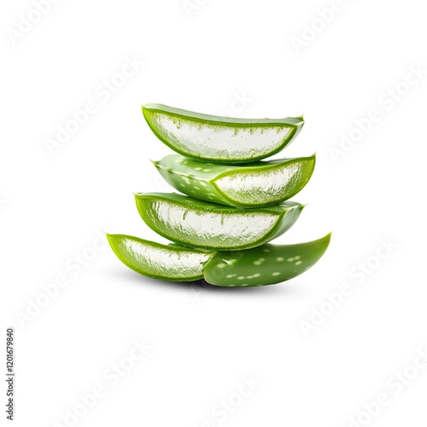 Obraz aloevera transparent on white background