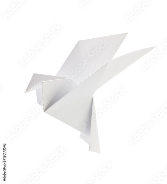 Obraz Biały gołąb origami