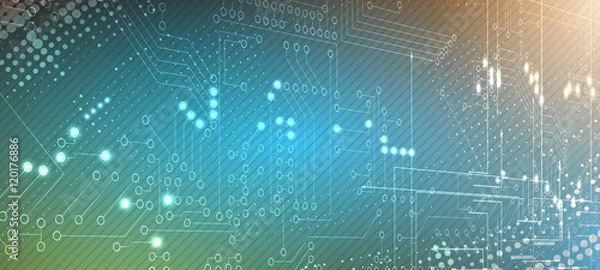 Fototapeta abstract internet computer technology business solution