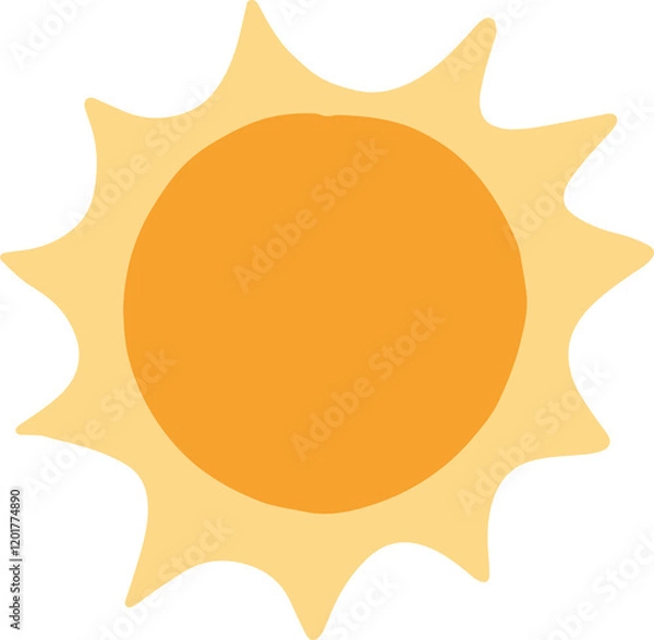 Obraz sun cartoon design illustration