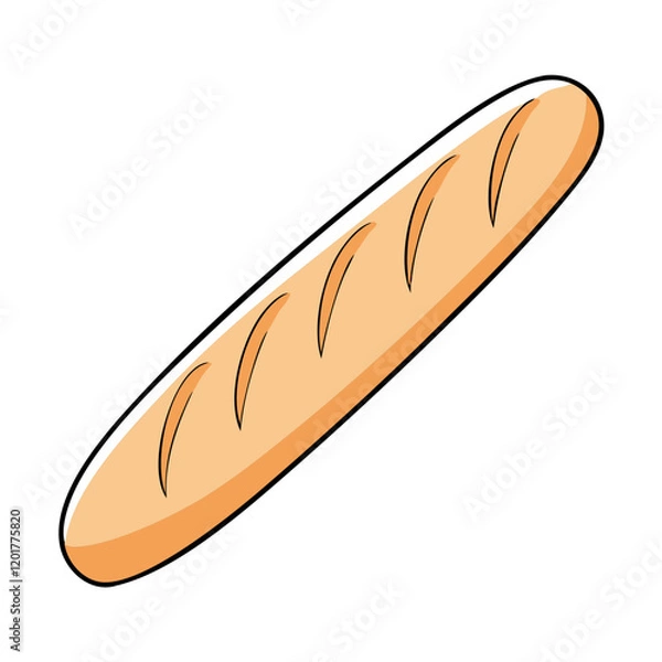 Fototapeta baguette icon, baguette vector illustration-simple illustration of baguette, perfect for baguette logos and icons