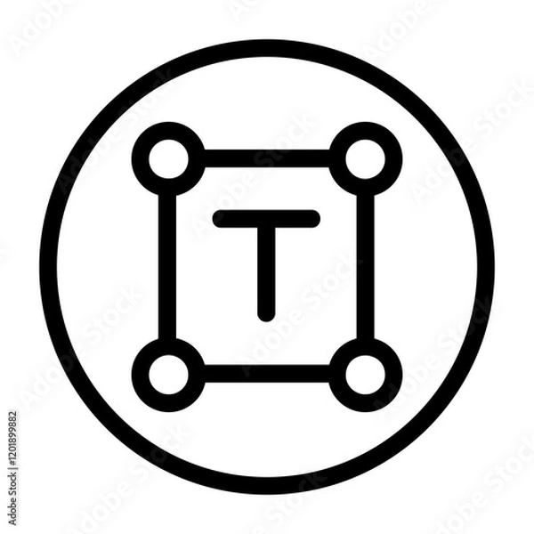 Fototapeta Typography Icon