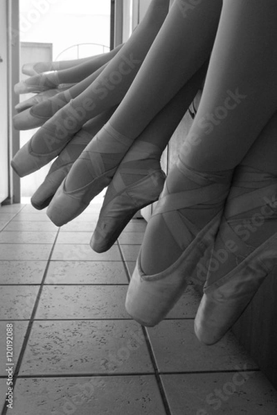 Obraz Ballet legs and Point shoes