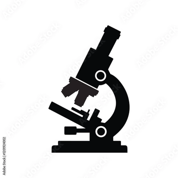 Obraz Microscope Vector Illustration for Scientific Designs. Microscope