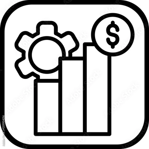 Obraz Hedge fund Icon style