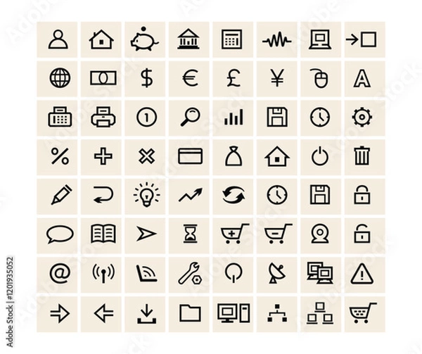 Obraz  Vector Icons designs