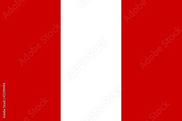 Fototapeta Flagge Peru