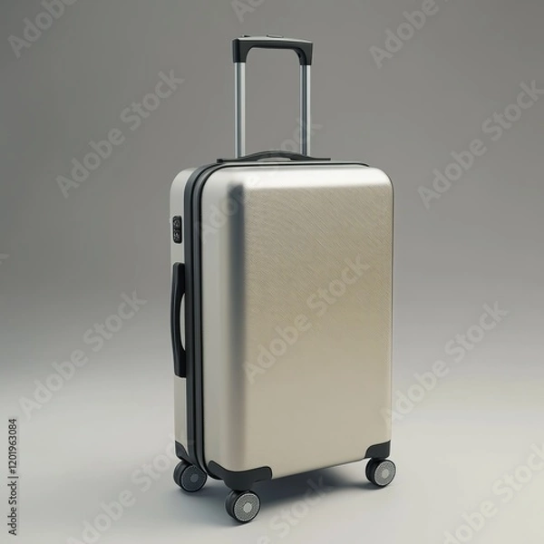 Fototapeta Sleek and Modern Travel Suitcase: Perfect for Your Next Adventure