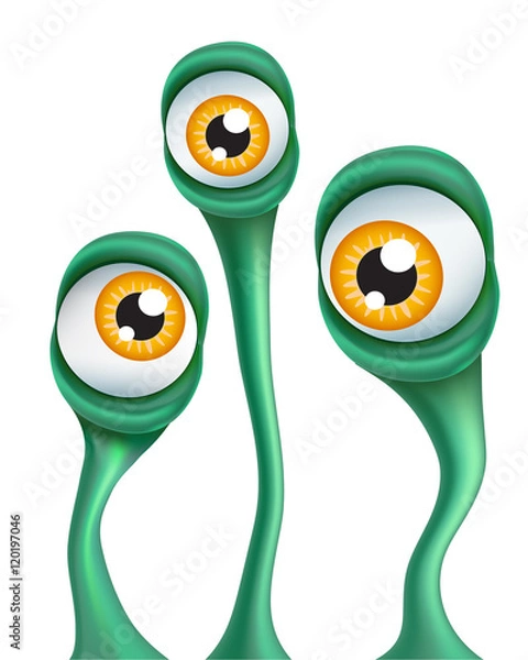 Obraz Cartoon Alien Eyes