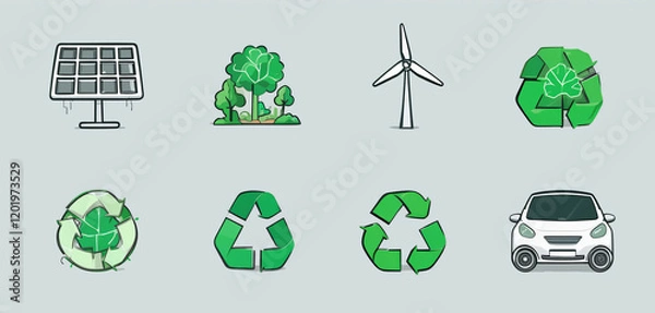 Obraz ECOLOGY ICON SET