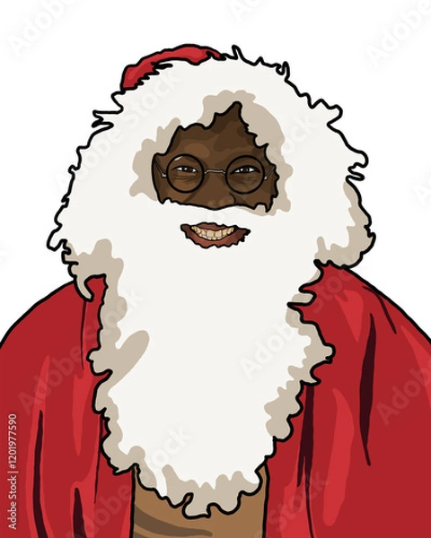 Obraz Man dressed as Santa Clause