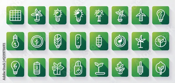 Obraz ECOLOGY ICON SET