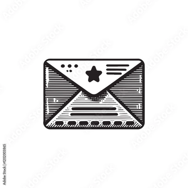 Obraz Envelope icon vector symbol illustration