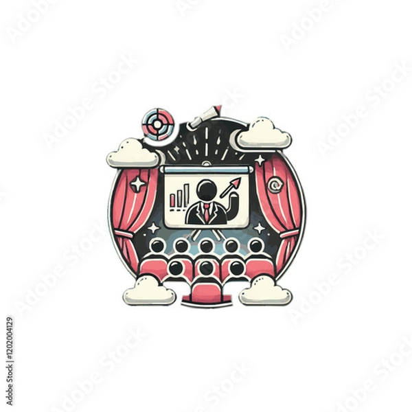 Obraz Event Management icon vector design symbol illustration