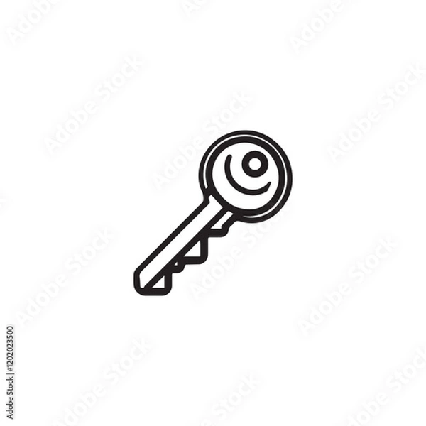 Obraz Key icon vector design symbol illustration