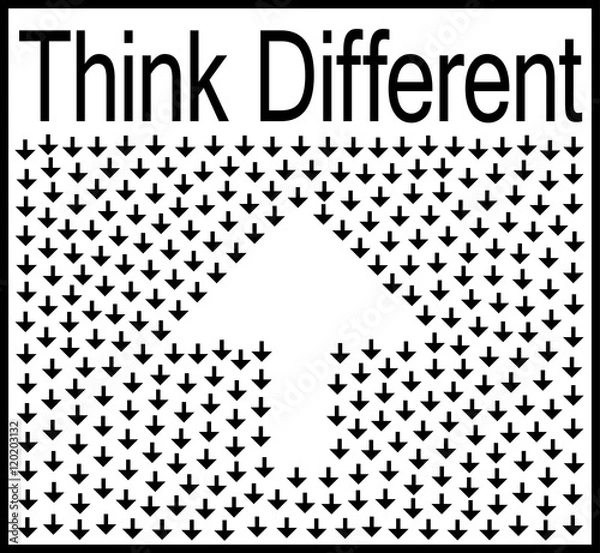 Fototapeta Think different business concept