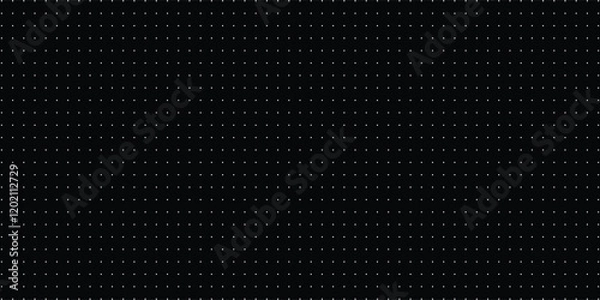 Fototapeta Dotted gradient vector illustration, white and black halftone background, horizontal seamless dotted lines, monochrome dots texture backdrop, retro effect. modern