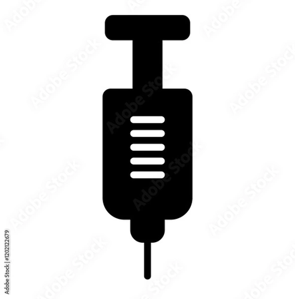 Fototapeta Icon Glyph - syringe for vaccine health