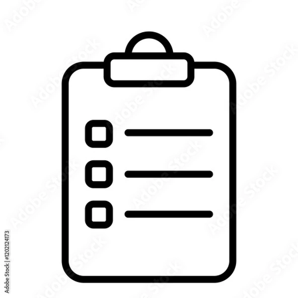 Fototapeta Icon Line - list of patient health data