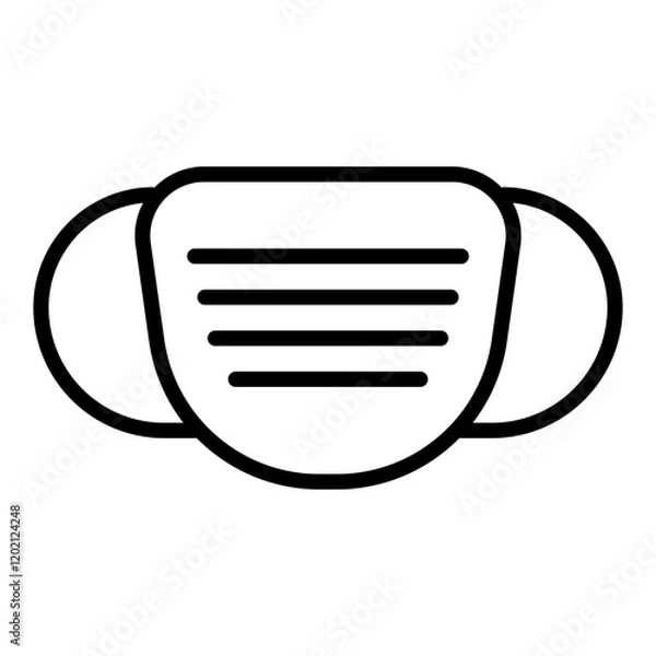 Fototapeta Icon Line - Masks for health to avoid viruses