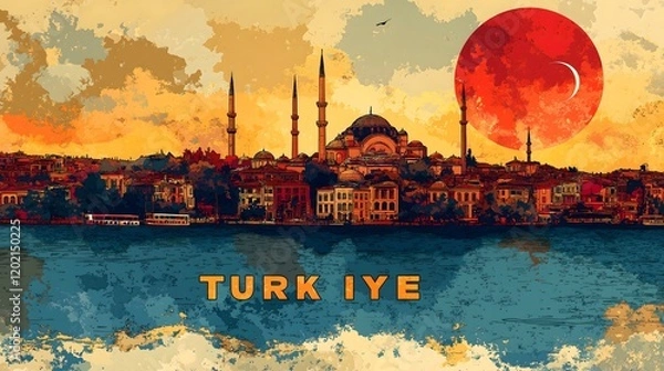 Obraz Sunset Over Istanbul