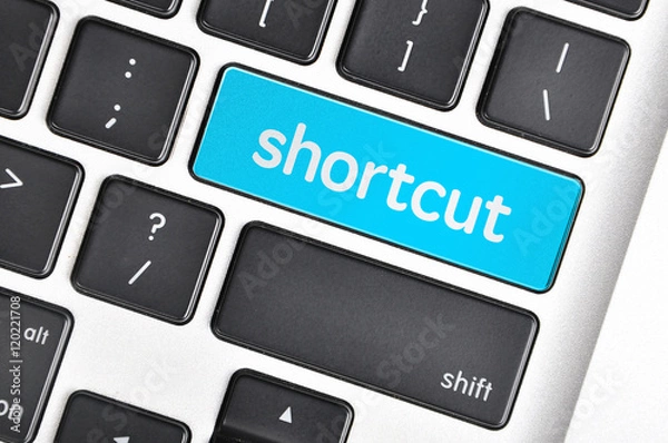Obraz The computer keyboard button written word shortcut