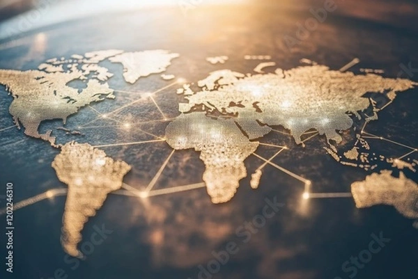Fototapeta Map of World