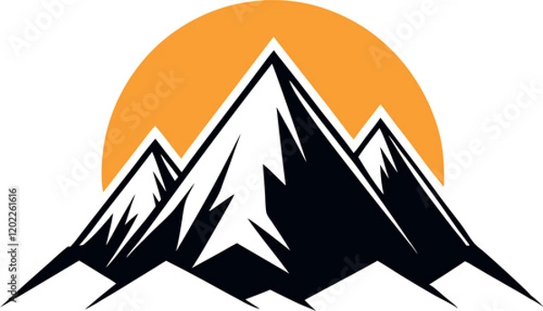 Fototapeta mountain landscape vector illustration