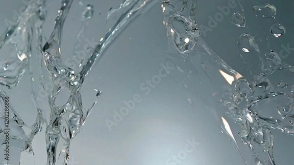 Obraz rain drops on the window