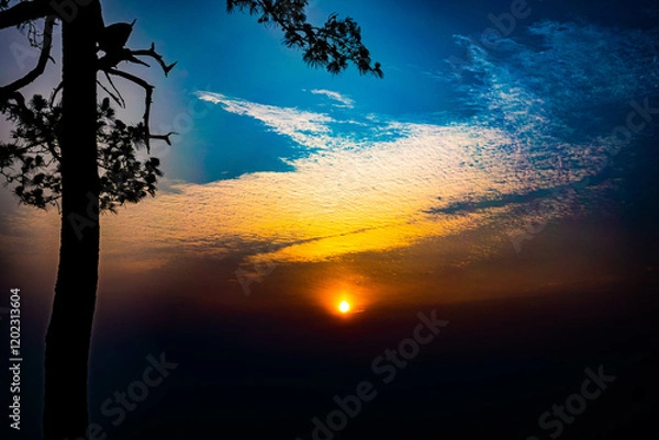 Fototapeta 朝日を臨む(タイ)