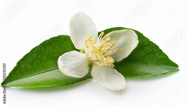 Obraz lime blossom isolated on white background