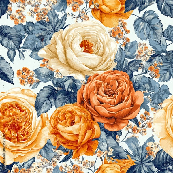 Obraz Lily Flower Pattern Design