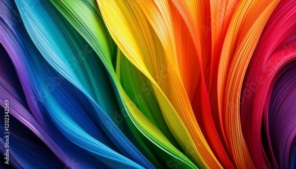 Obraz vibrant rainbow abstract background photo