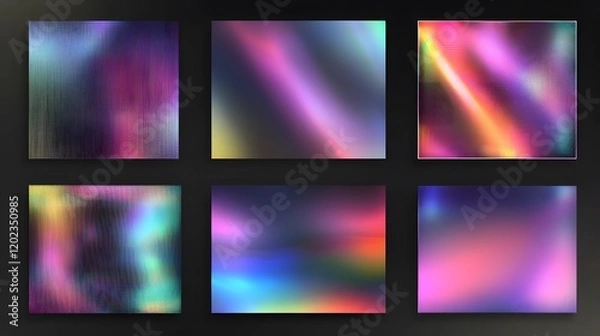 Fototapeta Abstract Colorful Gradient Grid Pattern Designs