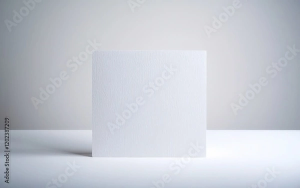 Fototapeta Center-framed curved foam board display