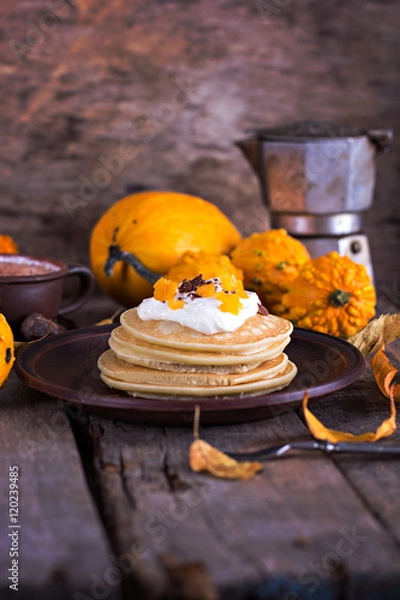 Obraz Pancake with pumpkin