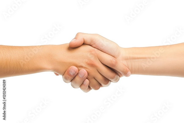 Obraz handshake isolated on white background