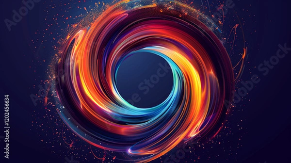 Obraz abstract background with circles